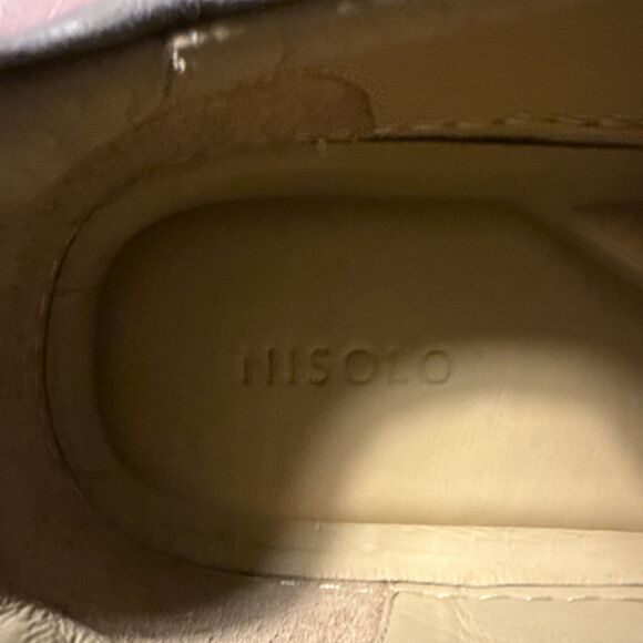 Nisolo Beto Go-To Court Sneaker Leather Grey Men's Size 11.5 - Picture 6 of 8